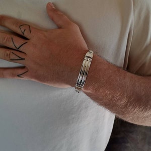 Atlantis luxor+, bracelet for men,hi power bracelet,real silver 925 - 935 ,bracelet made in biofield with the help of a biofield generator,