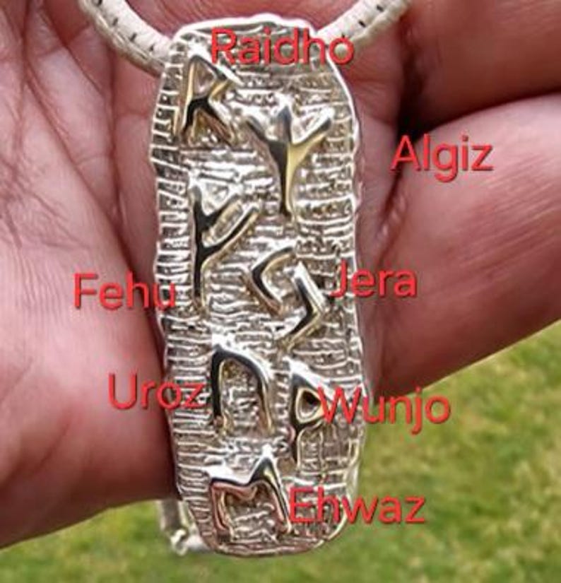 Powerful Massive Magic Amulet With Runes for Luck, Money and Protection ...