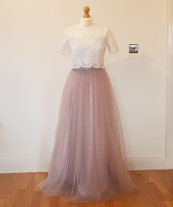 dusky mauve bridesmaid dresses