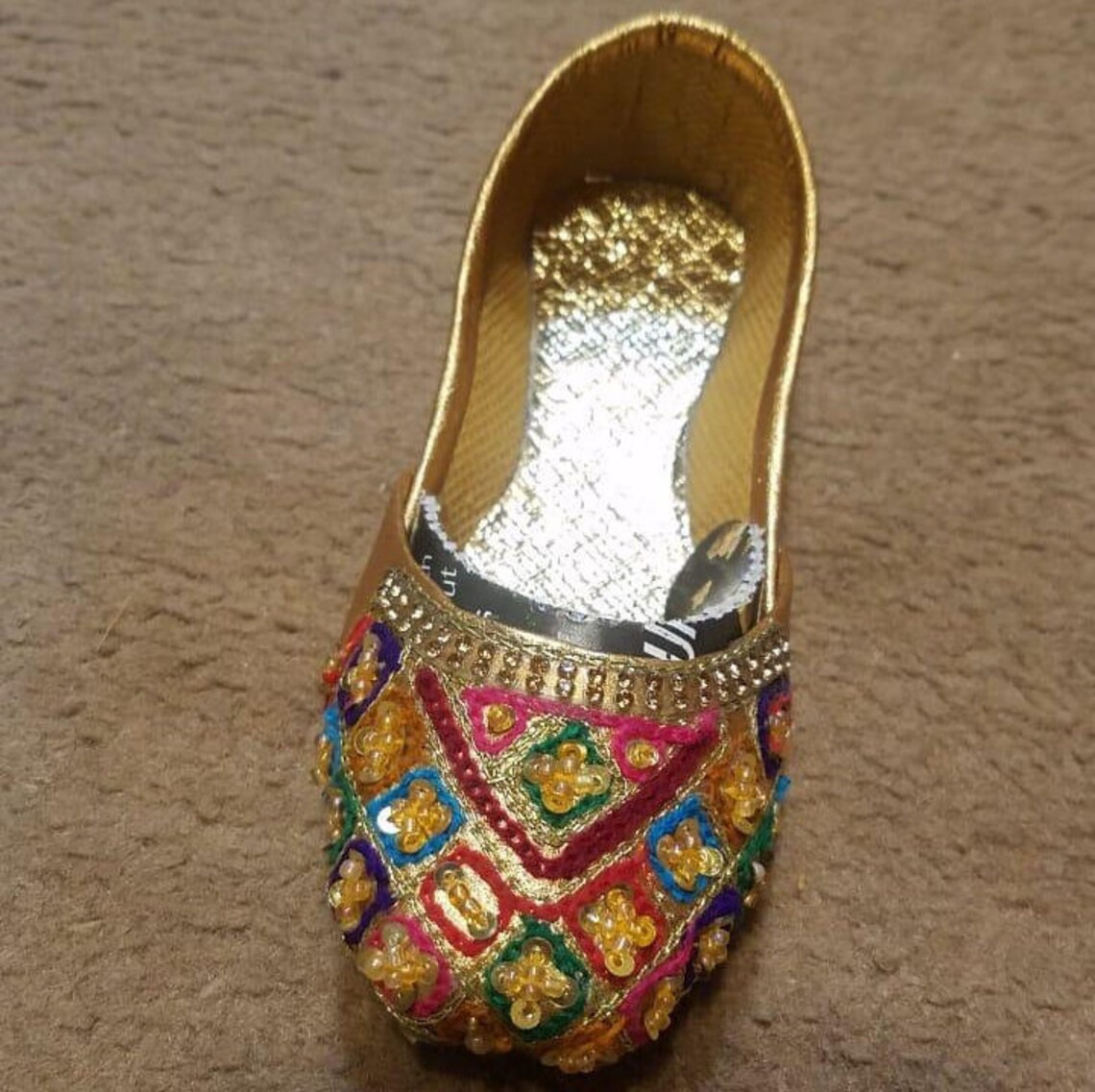 GOLD TIARA Baby Khussa Indian Baby Shoes Kids Punjabi Etsy