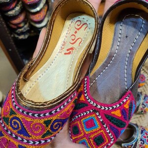 RAINBOW: Baby kids khussa Indian baby Shoes Kids punjabi juttis Pakistani kids kids jutti Toddler girl jutti baby girl khussa image 9