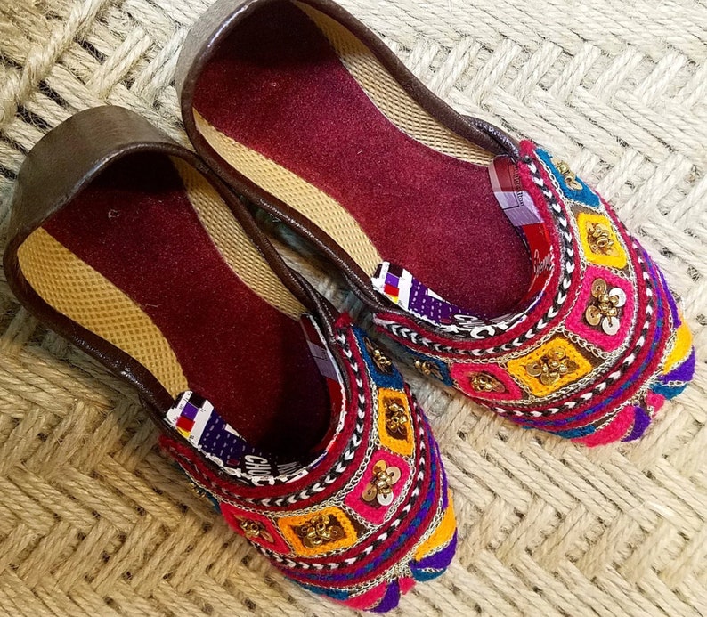 RAINBOW: Baby kids khussa Indian baby Shoes Kids punjabi juttis Pakistani kids kids jutti Toddler girl jutti baby girl khussa image 10