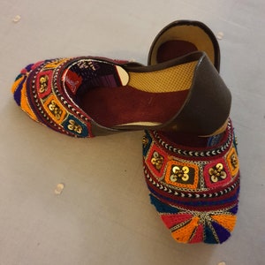 RAINBOW: Baby kids khussa Indian baby Shoes Kids punjabi juttis Pakistani kids kids jutti Toddler girl jutti baby girl khussa image 5