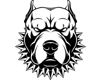 Pitbull clipart | Etsy