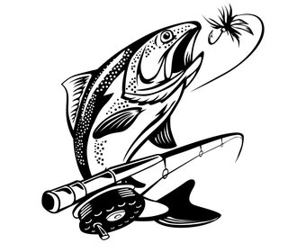 Free Free 90 Fly Fishing Trout Svg SVG PNG EPS DXF File