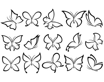 Free Free 218 Butterfly Svg Outline SVG PNG EPS DXF File