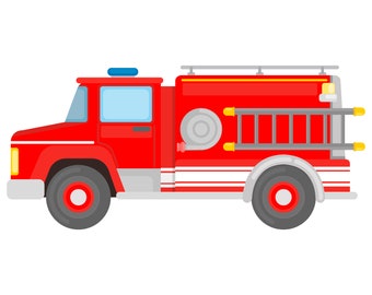 firetruck graphics etsy