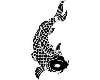 Download All About Koi Fish Life Koi Fish Yin Yang Silhouette