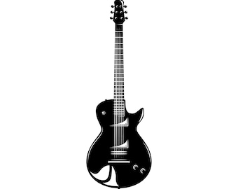 guitar silhouette etsy