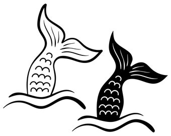 Free Free 283 Mermaid Svg Outline SVG PNG EPS DXF File