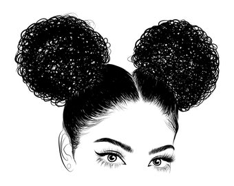 afro svg etsy