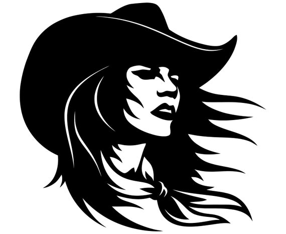 Download Cowgirl SVG Country girl SVG Western Head Face Woman | Etsy