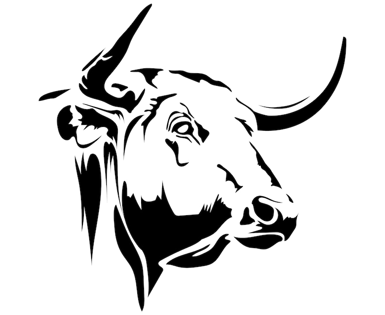It's just a photo of Gorgeous Bull Head Drawing It is a picture of Gorgeous Bull Head Drawing