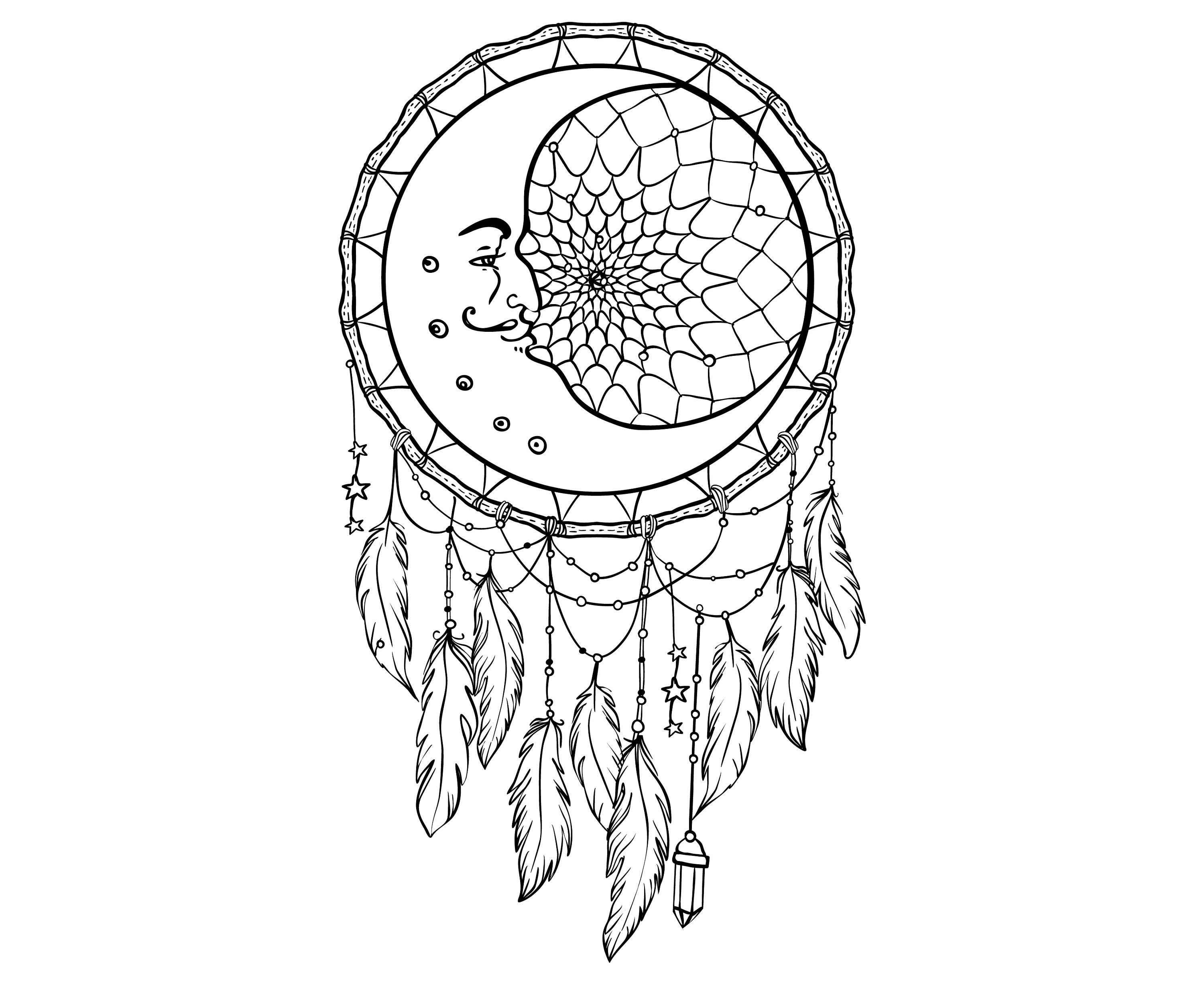 Download Moon Dream Catcher Svg Free