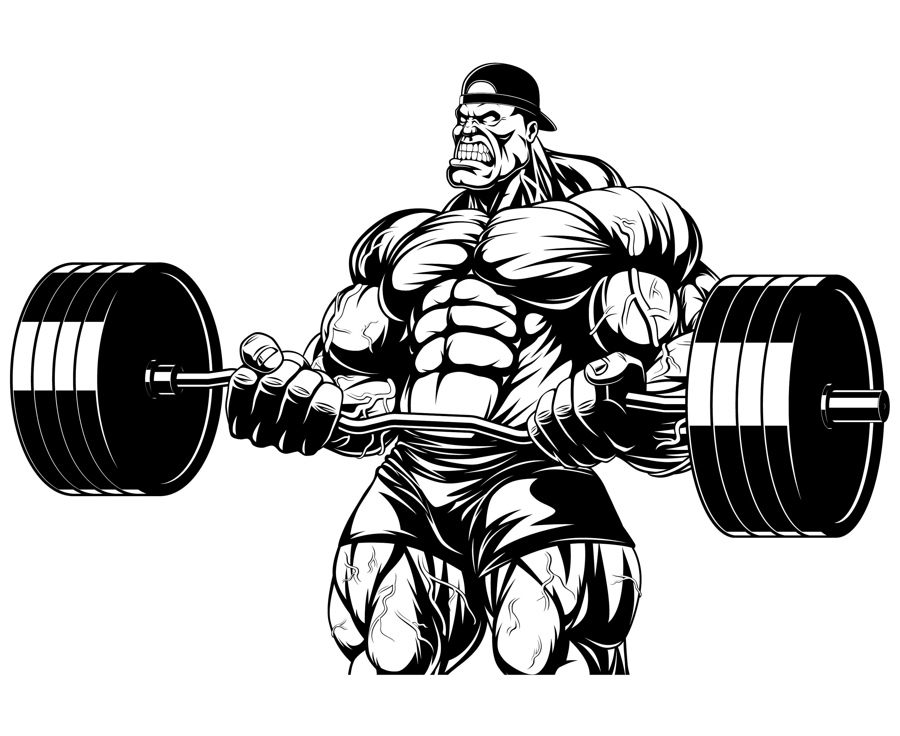 Weight Lifting Clip Art Logos