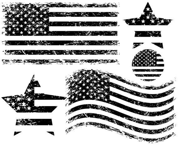 Download American flag UsaAmericaPatrioticBlackUs4th of | Etsy