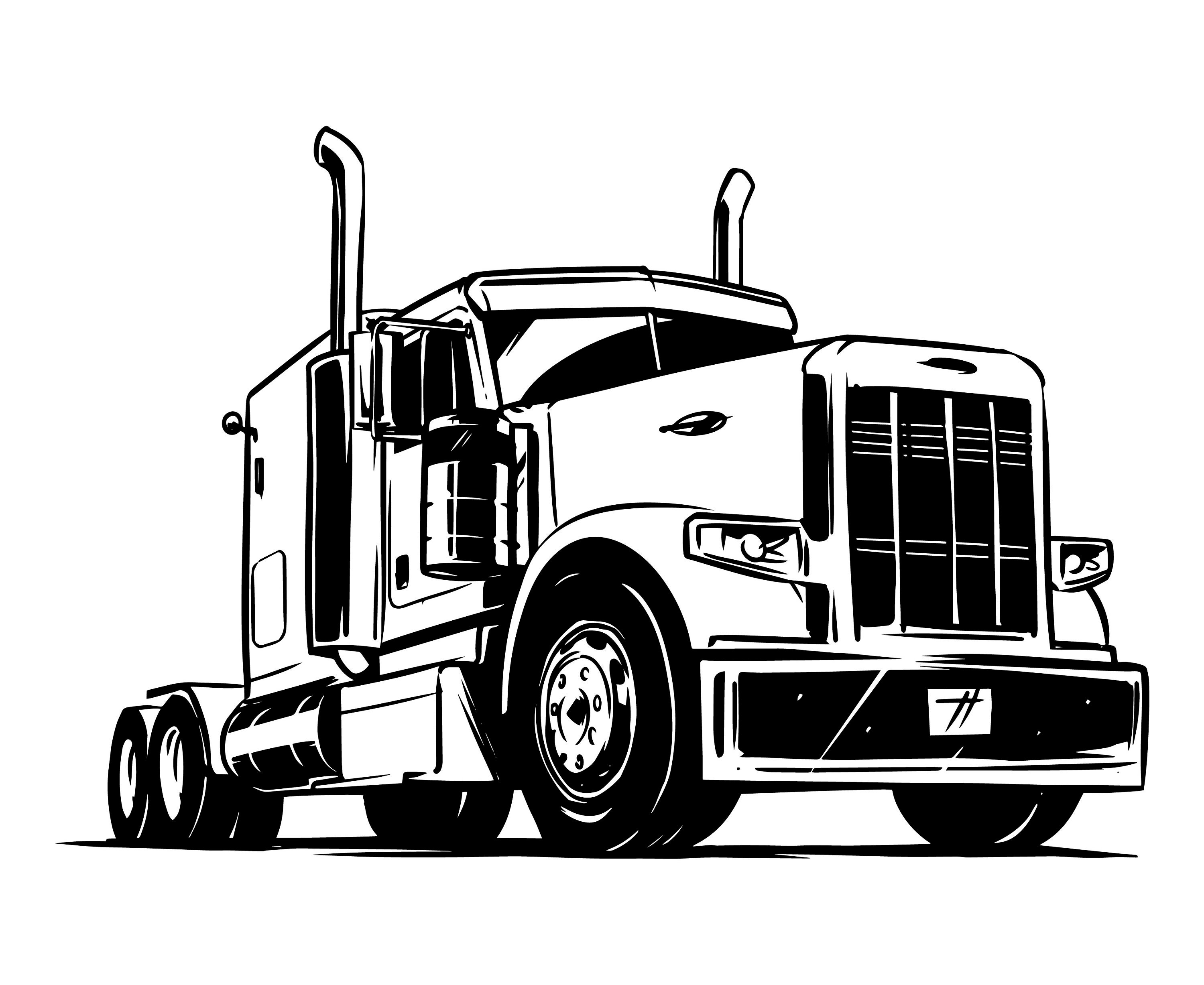 Free Free 152 18 Wheeler Truck Svg Free SVG PNG EPS DXF File