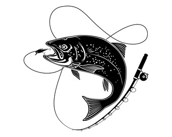 Free Free 90 Fly Fishing Trout Svg SVG PNG EPS DXF File