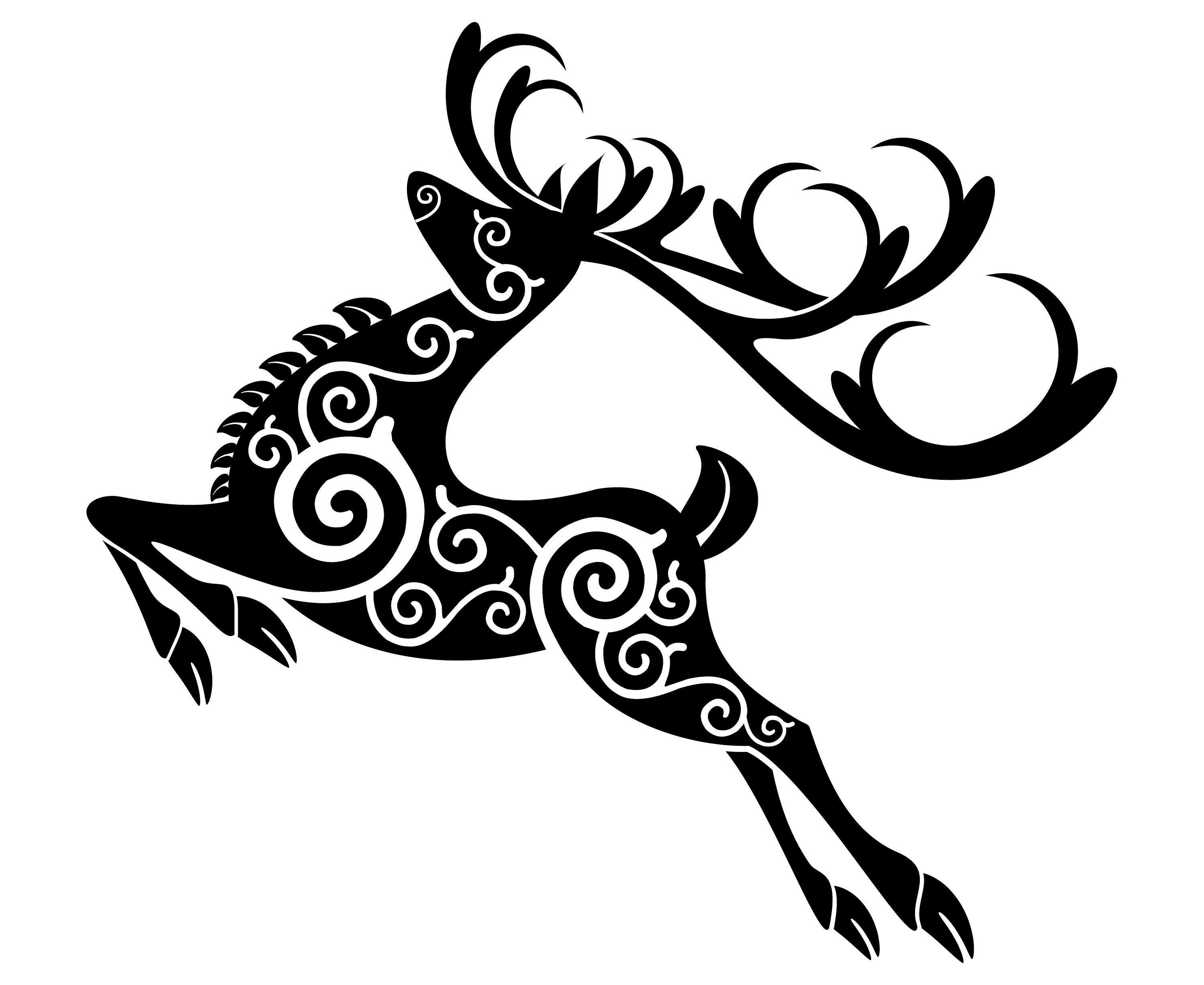 Download Celtic deer Deer Symbol Irish Celtic Tribal | Etsy