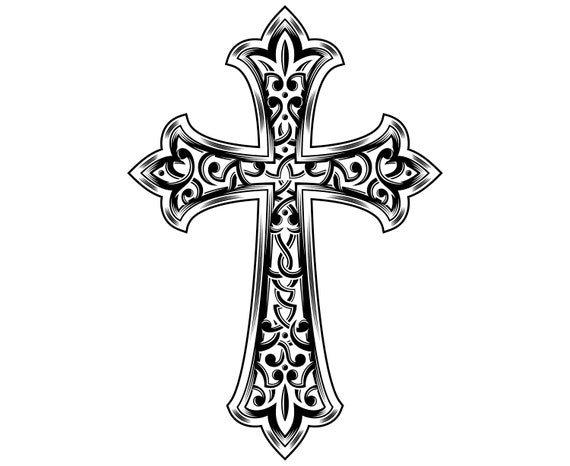 Cross Christian Christian Cross Celtic Cross Silhouette | Etsy