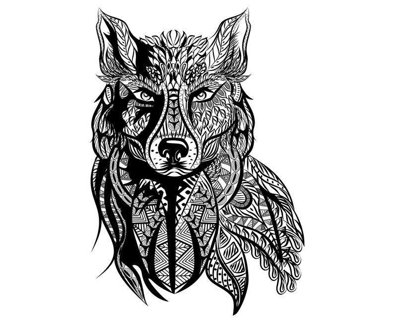 Download 33 Mandala Wolf Tattoo - Besten Bilder von ausmalbilder