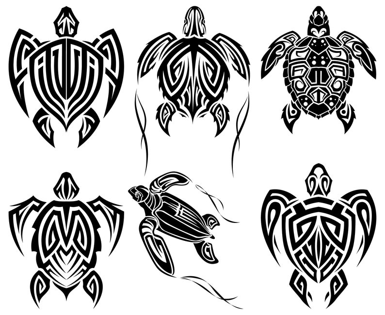 tribal tattoos turtle