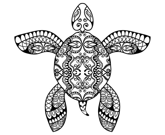 Download Sea turtle Turtle Mandala | Etsy