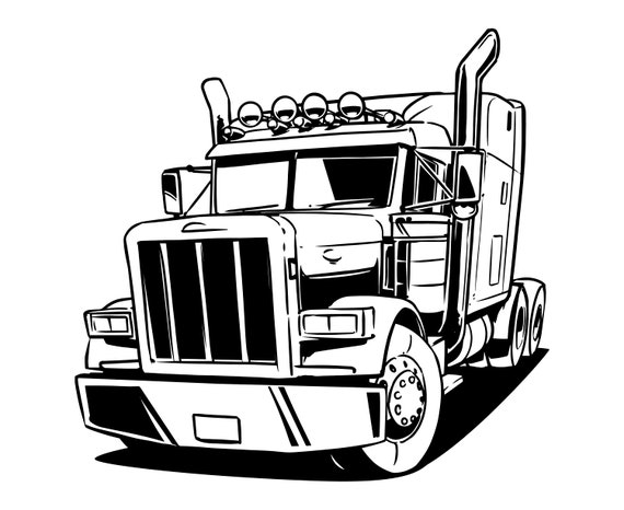 Free Free 148 Vector Semi Truck Svg SVG PNG EPS DXF File