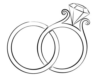 Wedding ring, Diamond ring, Ring, Wedding, Engagement, Silhouette,SVG,Graphics,Illustration,Vector,Logo,Digital,Clipart