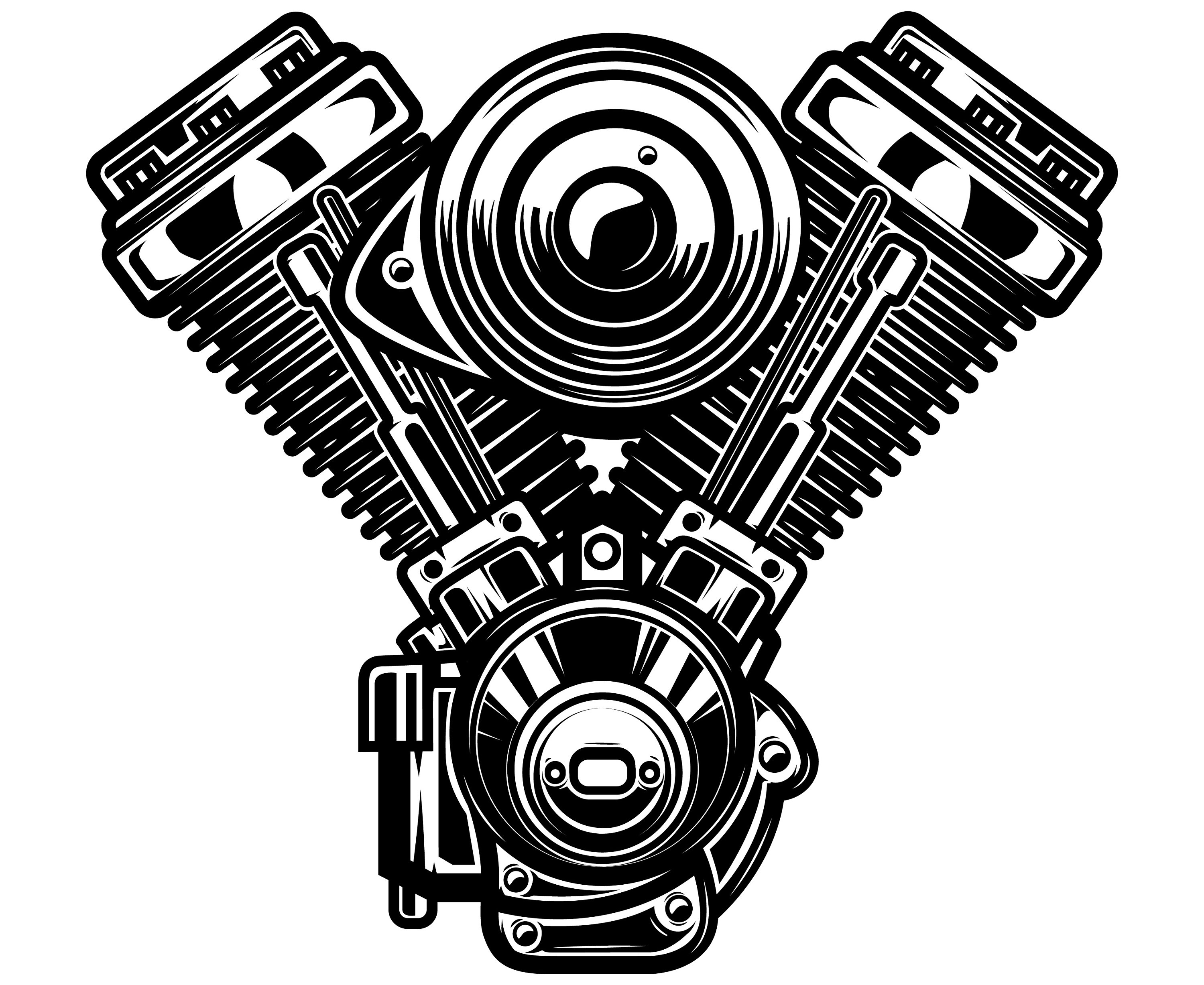 Motorcycle Engine Svg Engine Svg Bike Engine Svg Motorcycle Etsy