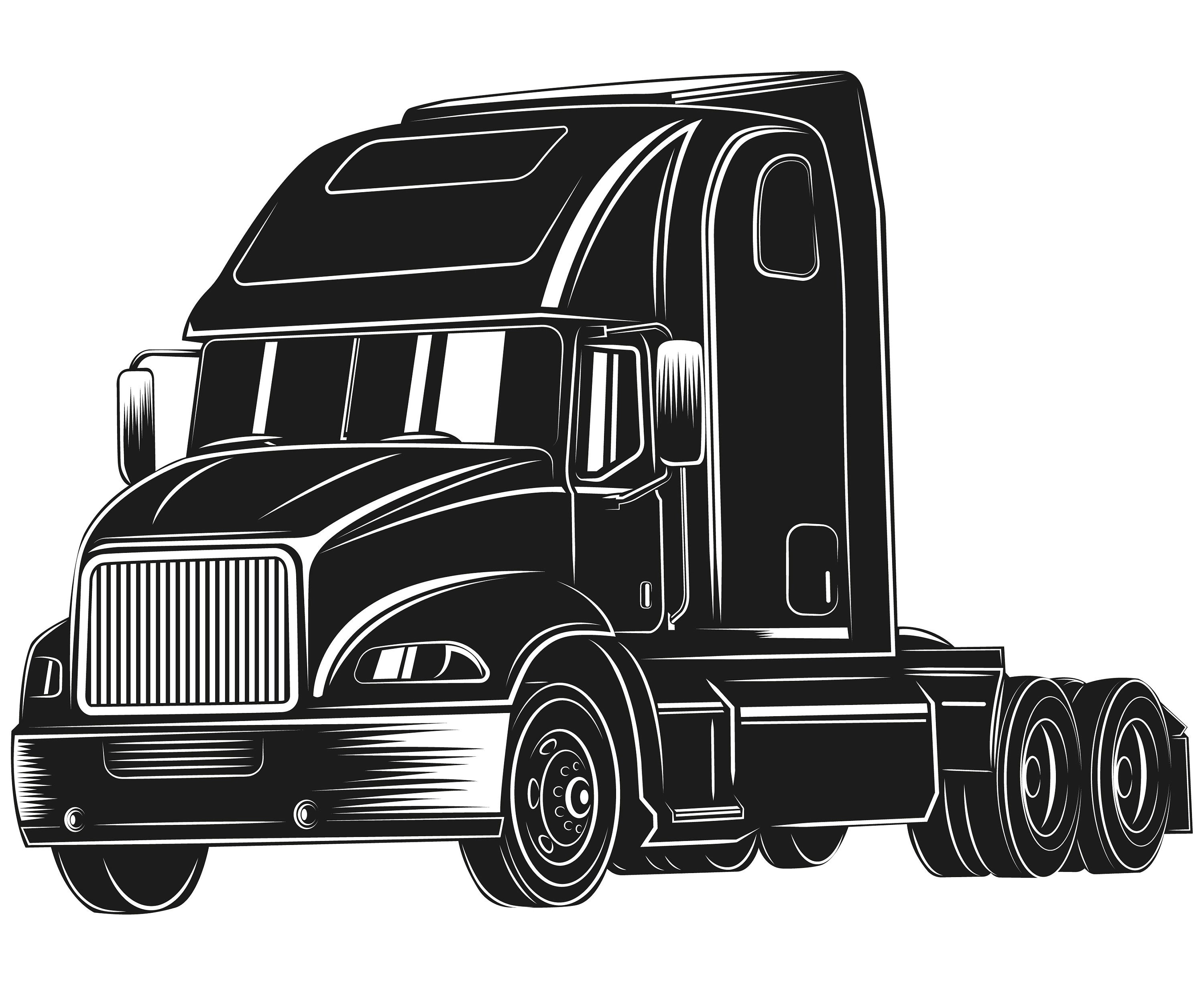 Free Free 136 Semi Truck Silhouette 18 Wheeler Svg Free SVG PNG EPS DXF File