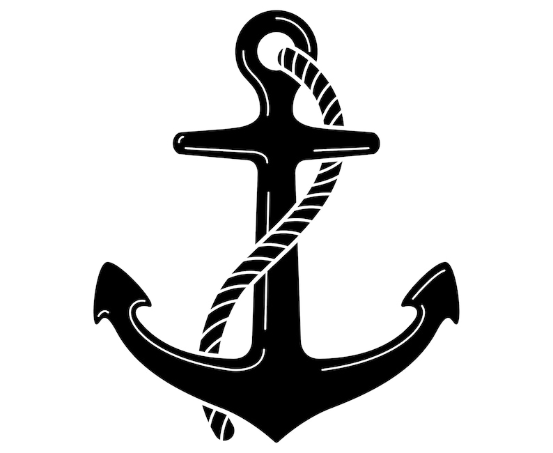 Download Anchor with rope Anchor Rope Nautical Naval | Etsy