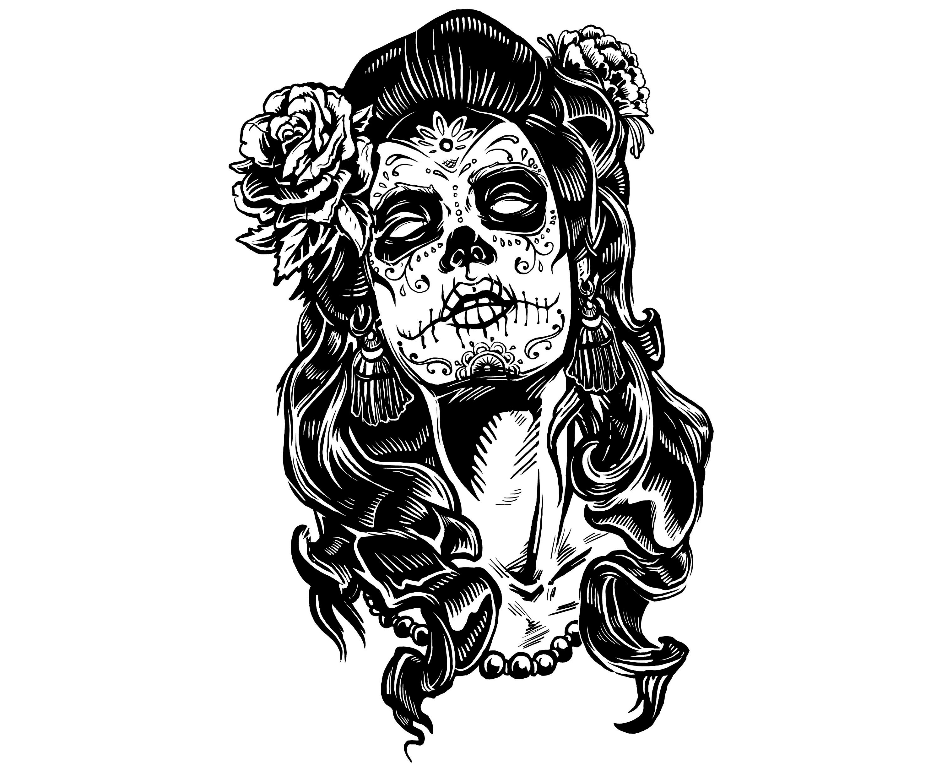 Download Day of the dead SVG, Sugar skull girl SVG,Sugar skull,Day ...