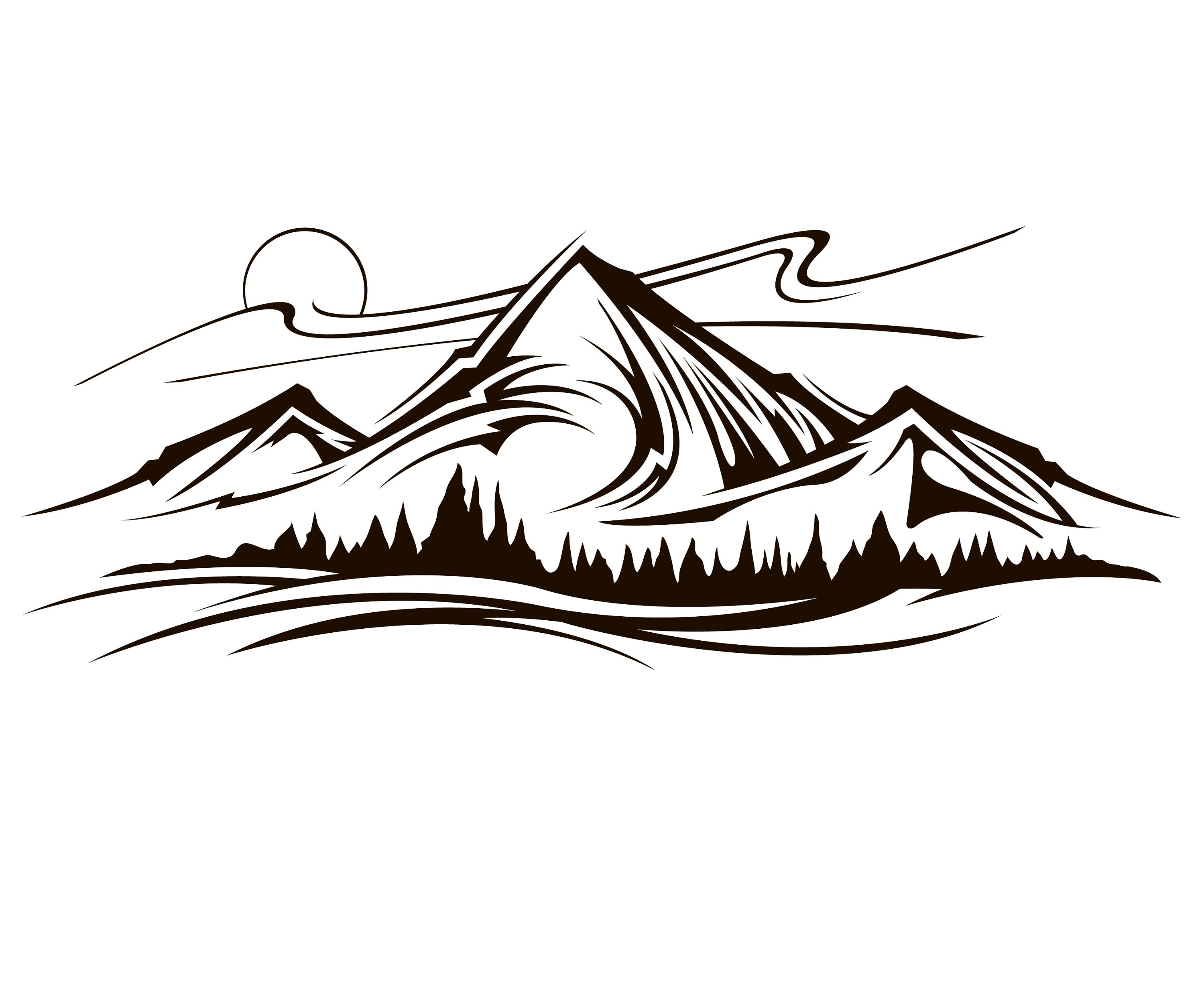 Free Free 321 Mountain Svg Outline SVG PNG EPS DXF File