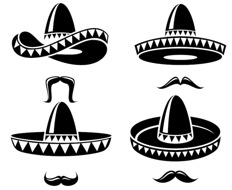 Download Sombrero Mexican Hat Mustache | Etsy