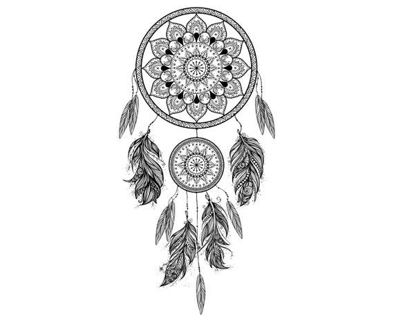 Free Free 252 Svg Easy Mandala Dream Catcher Drawing SVG PNG EPS DXF File