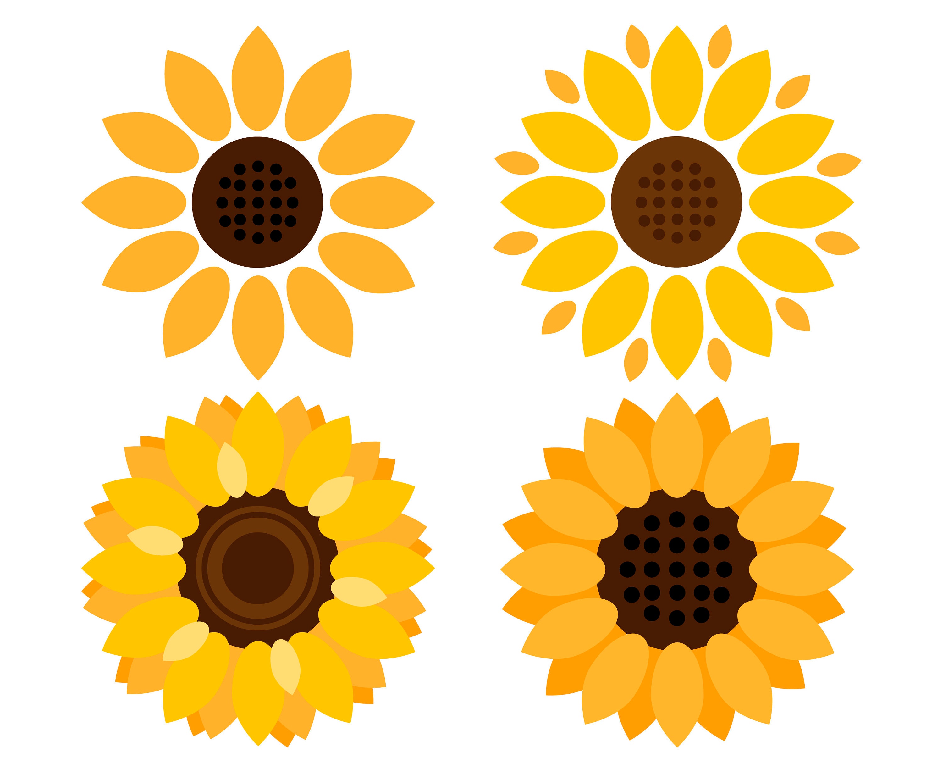 Sunflower Leaves Svg