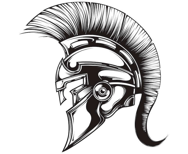 Spartan Helmet Gladiator Warrior Roman Trojan | Etsy