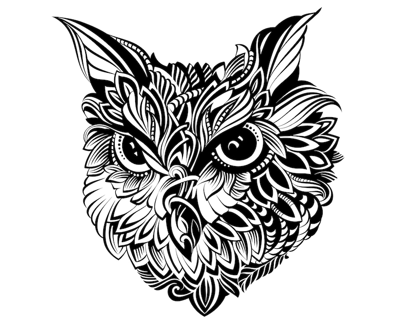 Download Mandala Owl Svg For Silhouette - Layered SVG Cut File ...