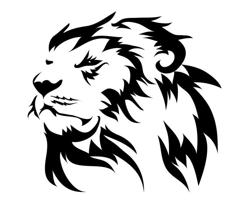 Free Free 329 Tribal Lion Svg SVG PNG EPS DXF File