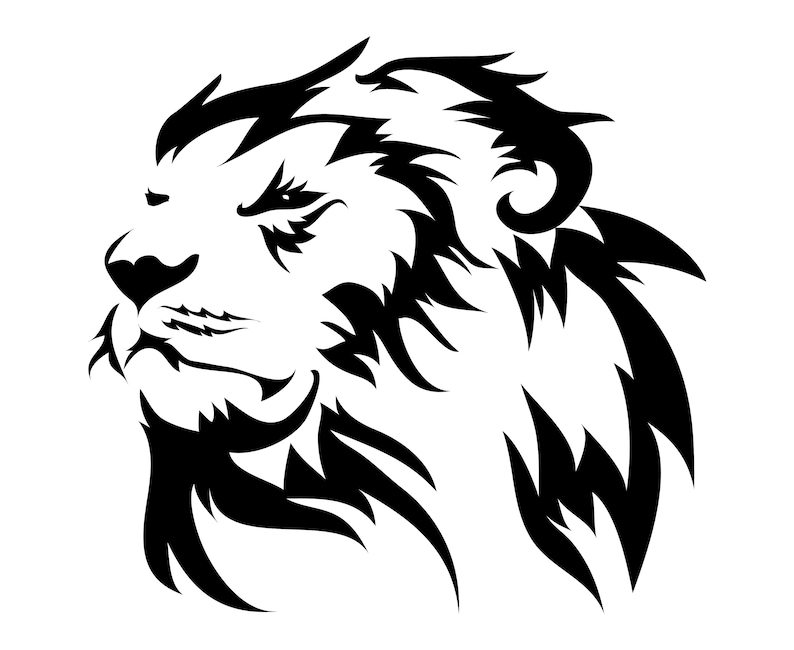 Free Free 329 Tribal Lion Svg SVG PNG EPS DXF File