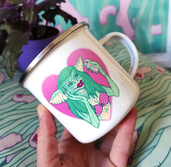 Mug Les Gremlins - Céramique Bleue | Tasse De Collection