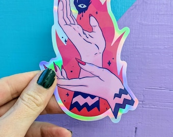 Twin Peaks Holographic Sticker - David Lynch Art