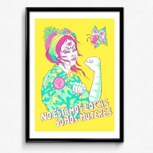 We Can Do it von Rosie the Riveter. Somos Mujeres limitierte Auflage Giclée Kunstdruck. Feministische Kunst