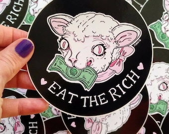 Eat the rich Sticker