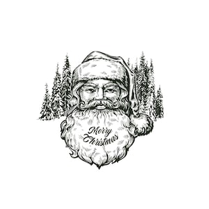 Vintage Santa SVG, Christmas Santa Png, Merry Christmas SVG, Coaster Svg, Svg Files For Shirts, Cricut, Silhouette, Sublimation