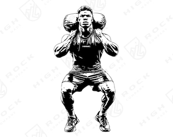 Hybrid Athlete SVG, Hyrox svg, Athlete svg, Fitness Clip Art