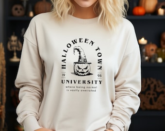 Halloween Town University SVG PNG: Spooky Pumpkin Face Cut File (Digital Download)