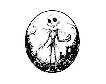 Jack Skellington SVG: Nightmare Before Christmas Cut Files (Digital Download)