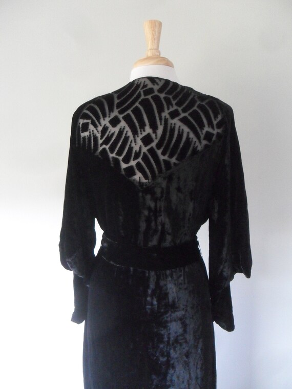 Scrumptious 1930s Evening Cocktail Dress in Black